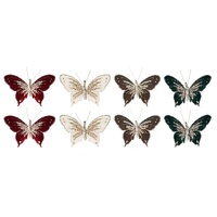 Velvet Butterfly with Clip 2pk 