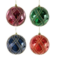 Bauble Glitter 10cm 