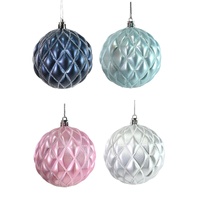 Bauble Matte Diamond Pattern 70mm 
