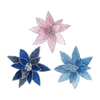 Starlit Sky Poinsettia with Clip 
