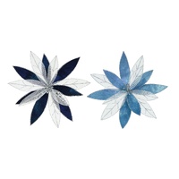 Blue Frost Poinsettia Stem 35cm 