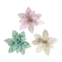Soft Pastel Poinsettia with Clip