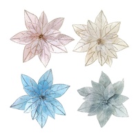 Soft Velvet Poinsettia with Clip