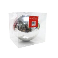 BAUBLES 20CM SILVER