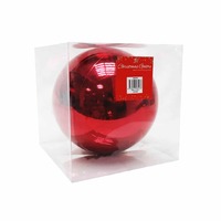 BAUBLES 20CM RED