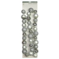 Bauble Garland 180cm Silver
