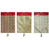 Runner Vintage Foil 180cm 3 Assorted