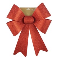 Red Sparkle Glitter Bow 38x50cm