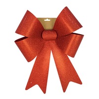Red Glitter Bow Jumbo 50x63cm