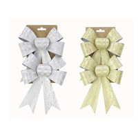 Rustic Metal Bow 14x18cm