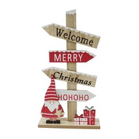 Santa Greetings Sign 29cm