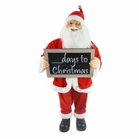 Santa Statue with Countdown Board 90cm