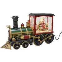 Glitter Swirl Santa Train Engine LED USB