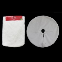 Tree Skirt Plush White