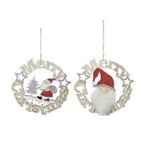 Whitewash Wreath Plaque 28cm
