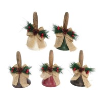 Vintage Santa Bell 10cm Asst..