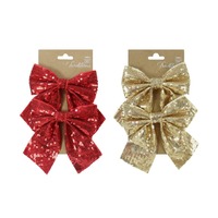Sequins Mini Bow 2pk Med Asst..