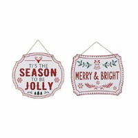 Hanging Plaque Glitter Asst..