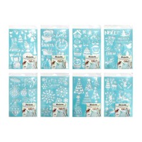 Snow Spray Stencil Plastic Asst..