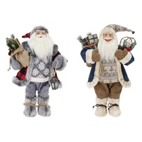 Wild-Woods Santa Figurine 60cm Asst..