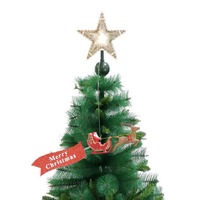 Tree Topper Flying Sata Sleigh Reindeer..
