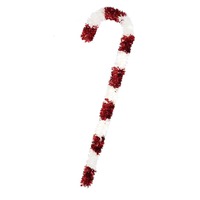 Giant Tinsel Candy Cane 120cm..