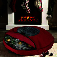 Christmas Wreath Round Storer Bag..