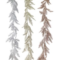 Glitter Fern Garland 150cm Asst..