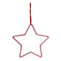 Candy Stripe Hanging Star 32cm..