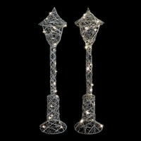 LED Metallic Wire Lamp Post 70cm Asst..