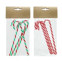 Deco Candy Canes 4pk 15cm Asst..