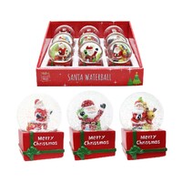 Santa Waterball Square Base 65mm Asst..