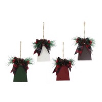 Retro Cowbell Hanger 12cm w/Deco Asst..