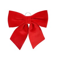 Red Velveteen Door Bow 44x46cm..