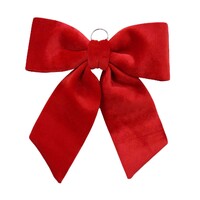 Red Velveteen Door Bow 56x75cm..
