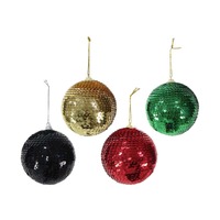 Sequins Bauble 80mm Asst..