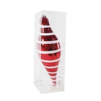Mega Drop Bauble Stripe 30cm..