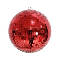 Bauble Mirror 30cm Red..