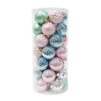 Baubles 60mm 35pk Peppermint..