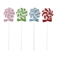 Lollipop Glitter Pick 48cm Asst..