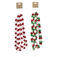 Candy Cane Bead Garland 2.4m Asst..