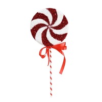 Candy Cane Lollipop Pick Tinsel 47cm..