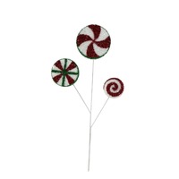 Triple Tinsel Lollipop Stem 67cm..