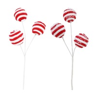 Candy Bauble Spray 30cm Asst..