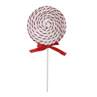 Glitter Candy Stripe Lollipop Pick 33cm..