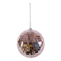 Bauble Mirror 15cm Light Pink..