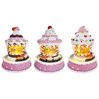 LED Frosted Cupcake House Rotating USB