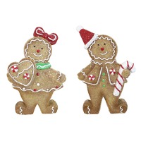 Ceramic Iced Gbread Figurine 23cm Asst