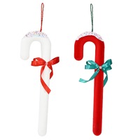 Flocked Candycane Sprinkles 40cm Asst