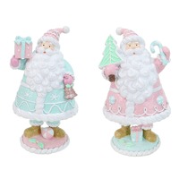 Macaron Resin Candy Santa Asst